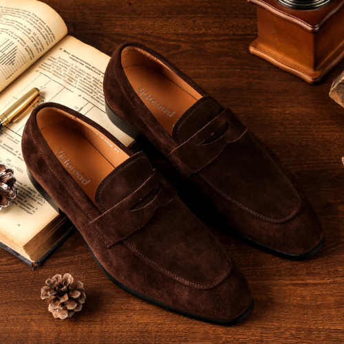 Suede Driving Loafers